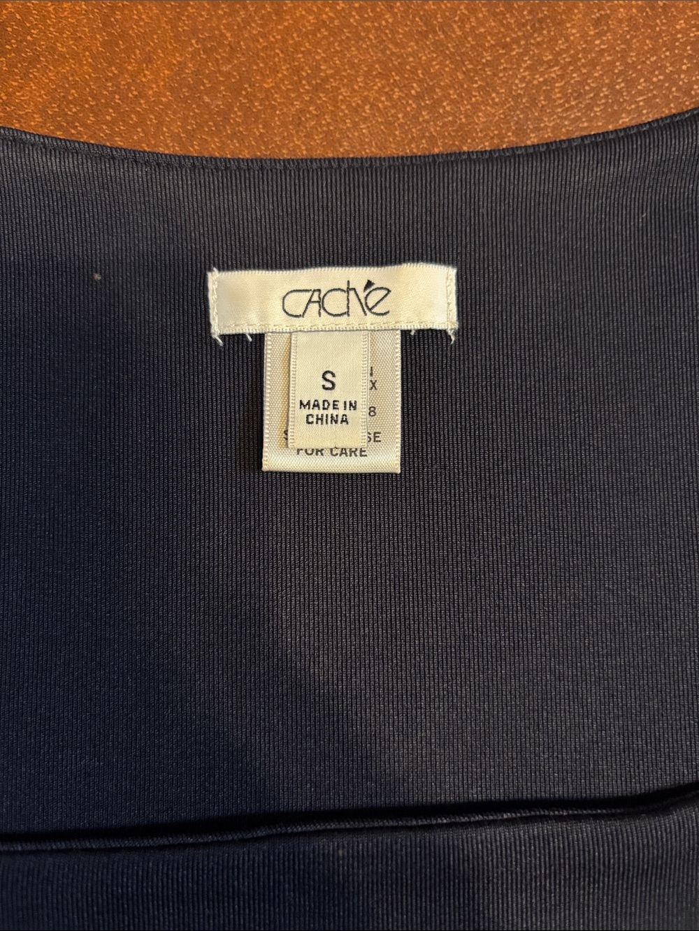 Cache Navy Square Neck Ribbed Tank - Picture 2 of 4